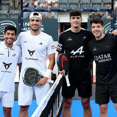 Federico Chingotto, Ale Galan, Arturo Coello, Agustin Tapia (foto Giampiero Sposito)