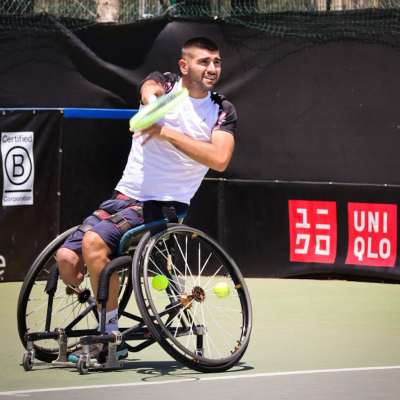 Luca Arca tennis in carrozzina